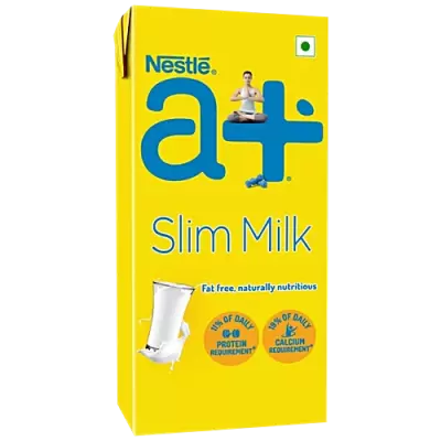 Nestle A+ Slim Skimmed Milk, 1 L Carton
