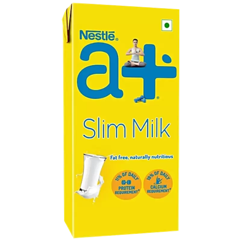 Nestle A+ Slim Skimmed Milk, 1 L Carton