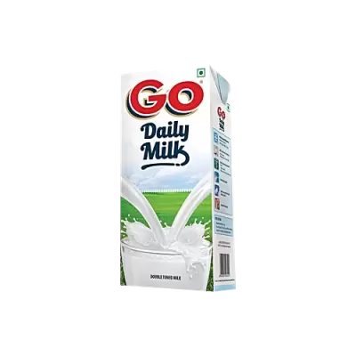 Go Daily Double Tonned Milk, 1 L Tetra Pak